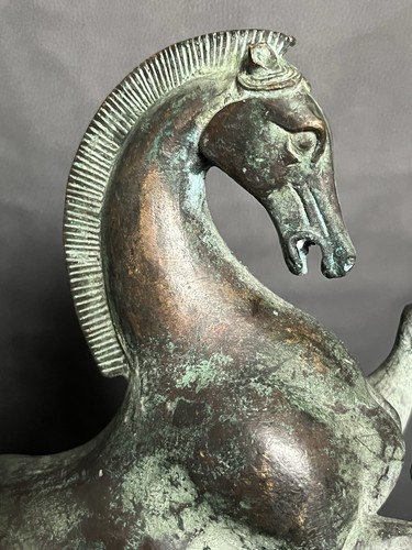 Altes bronze pferd tierplastik - bronze,