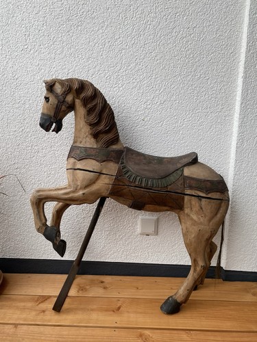 Pferd aus holz - aus, holz,